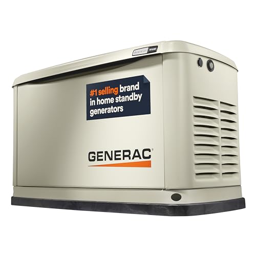 Generac Guardian 10kW Home Standby Generator - Automatic Whole House Backup Power for Storms,...