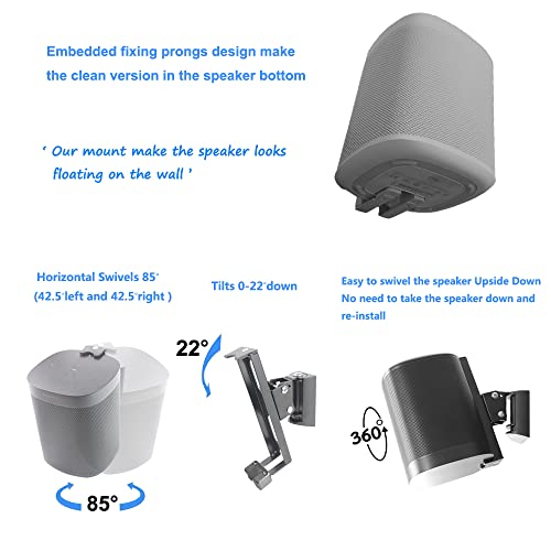 Soportes de pared para SONOS One, evite caídas y libere espacio en sus mesas 4