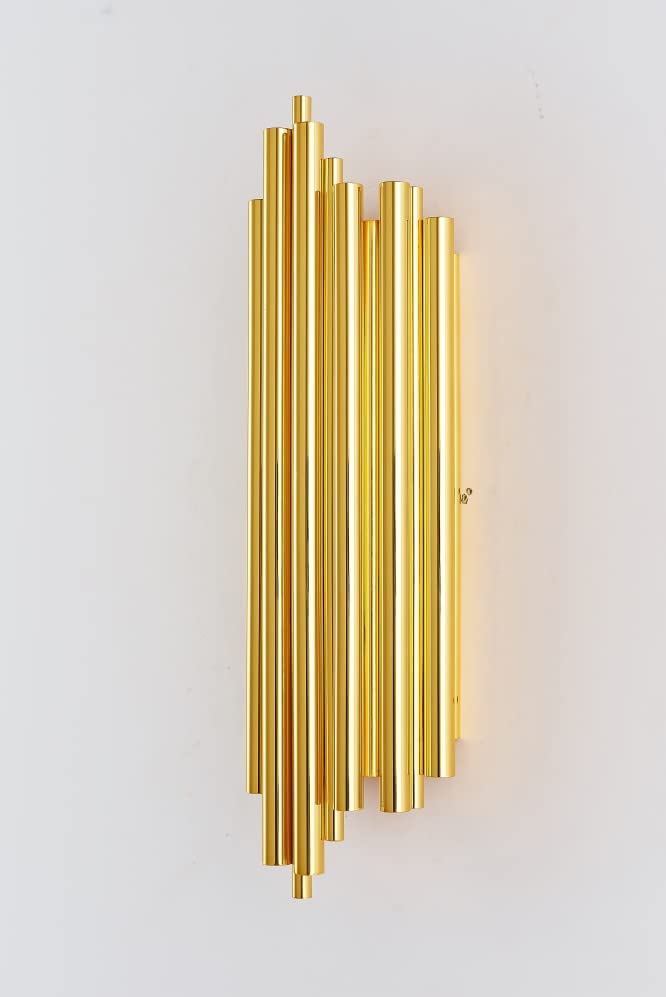 Lámpara de pared ligera de diseño moderno y acabado oro con casquillo G9 integrado