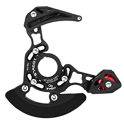 ljhnba Mountain Bike Aluminum Alloy Adjustable Single-disc Tensioner Bike Chain Guide Bicycle Accessories Chain Stabilizer Single Disc Chain Stabilizer