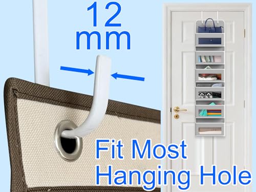 image for Mars-Rock Over The Door Metal Hooks with Plastic Coating 5.5