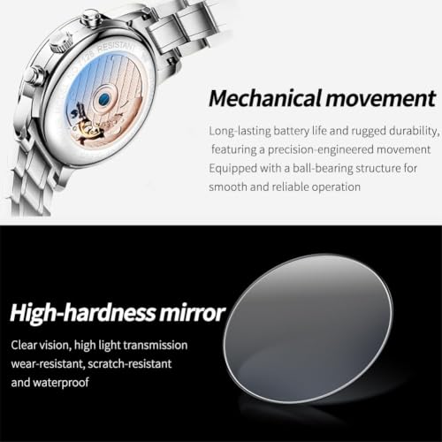 Image of OLEVS Watches for Men Automatic Mechanical Self Winding Watch Business Dress Wrist Watch
