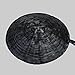 Xihexi Samurai Swordsman Cosplay Chinese Bamboo Hat - Japanese Asian Style, Dia.21 Inches, Depth 4 Inches (Black)