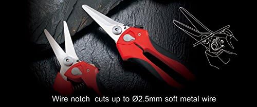 Miniatura 4 de Tijeras de borde angulado multiusos con resorte profesional de 8 pulgadas