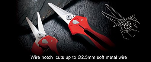 8 Inch Heavy Duty Professional Spring Loaded Multipurpose Angled Edge Shears #TOP3