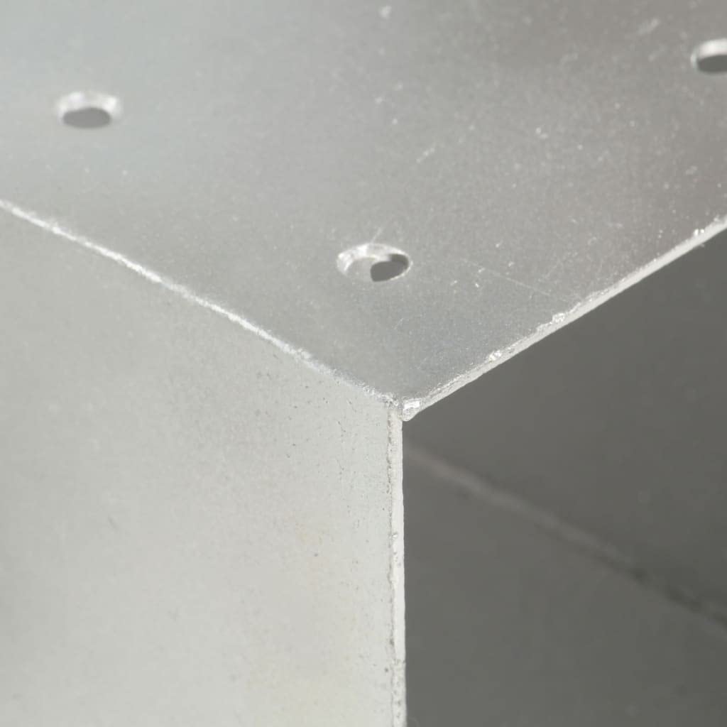 vidaXL 4x Conectores de Postes en Y Soporte Jardín Patio al Aire Libre Estacas Exterior Valla Cerca Separador Metal Galvanizado 101x101mm
