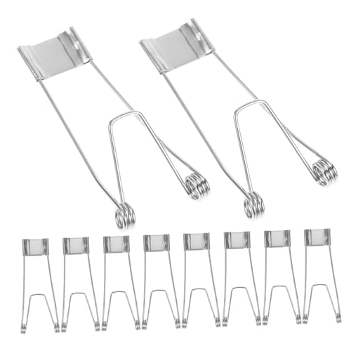 Housoutil Universal Ceiling Lamp Fixing Clips Heavy Duty Metal Spring Clips for Lights Downlights