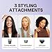 Wavytalk Hair Dryer, Blown Away Ionic Hair Dryer for Curly Hair with Diffuser, 1875W Fast Drying Blow Dryer with Ceramic Technology, 3 Attachments for All Hair Types, Light and Quiet, Rose Gold