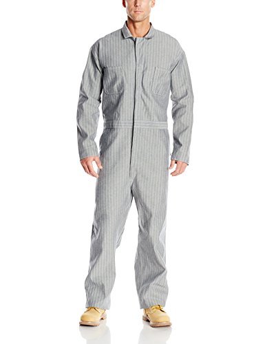 Red Kapmens Button Front Cotton Coverall