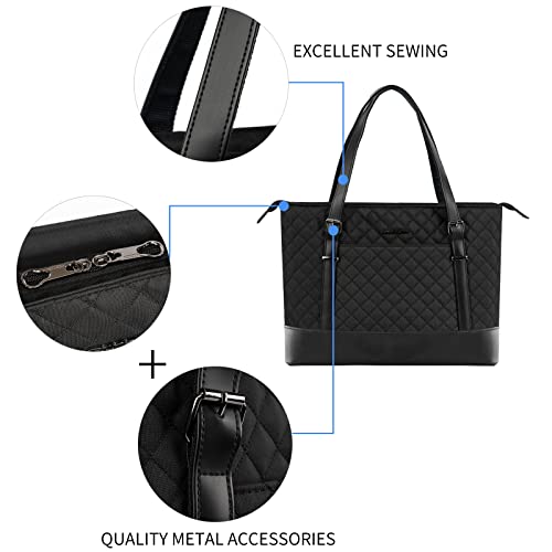 KROSER Laptop Tote Bag for Women, Work Bag Purse Teacher Bag 15.6 Inch Laptop Bag Computer
