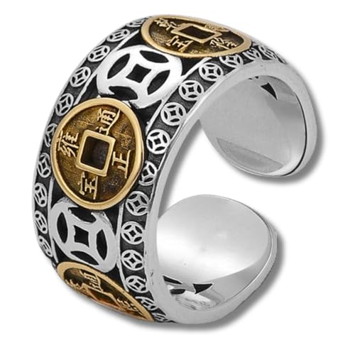 Anel Masculino de Aço Inoxidável - Talismã da Fortuna