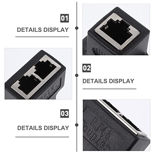 Mobestech 10 Pcs Camiseta De Rede Conectores Divisores Rj45 1 a 2 Acoplador Divisor Acessórios Para