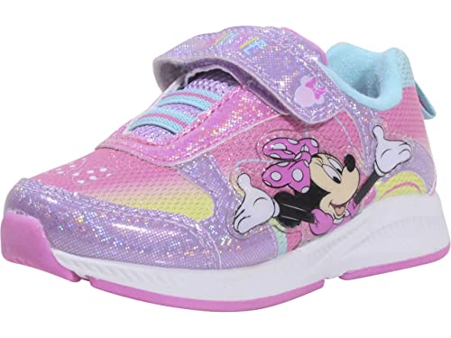 Girl's Minnie Multi Lighted Sneaker (Toddler/Little Kid) Pink Multi 10 Toddler M