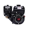 7.5HP Gas Engine, 210CC 4-Stroke Industrial Grade OHV Gasoline Engine, Horizontal Shaft Gas Engine Hand Start Engine Go Kart Engine Motor for Compressor Scarifier Lawnmower Pump Generator Mower