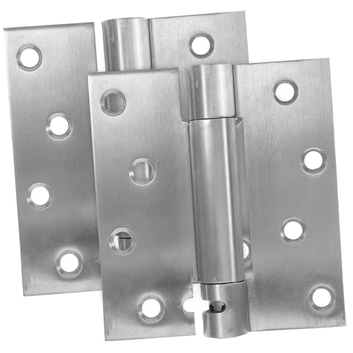 LIFKOME 2個 自動スプリング式ステンレス製ドアヒンジ 耐荷重仕様 静音セルフク機能付き 住宅用扉両開き対応 可能で滑らかな開閉を実現