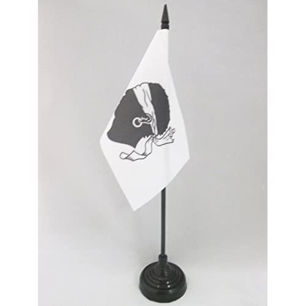 AZ FLAG, Corsica Table Flag 4'' x 6'', French region of Corse Office Mini Banner 100% Polyester 15 x 10 cm