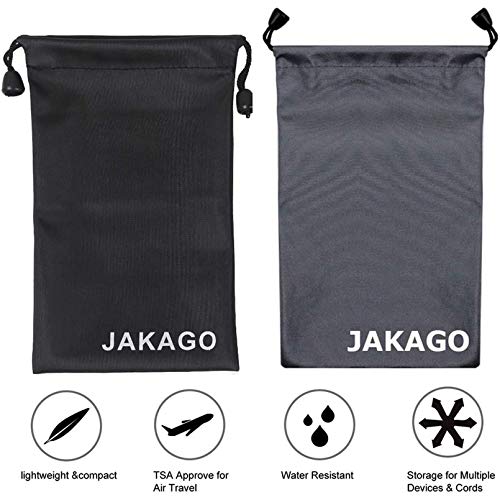 Jakago 2 Pack Cell Phone Storage Bag Soft Microfiber Glasses Sleeve Pouch Waterproof Sunglasses Bag Electronic Gadgets Case Cover With Drawstring Closure #TOP7