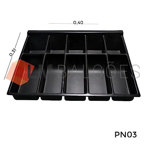 Porta Cédulas e Moedas Bandeja Porta notas e moedas 40 x 31cm (5 divisórias)