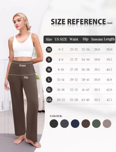 DLOODA Women's High Rise Wide Leg Yoga Pants w/ Pockets 9.99 + Free Shipping w/ Prime or on 35+ + 50% Off Code RWZZGAEG - image 7
