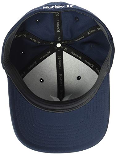 Image of Hurley Mens Baseball Cap - Moisture Wicking Curved Brim Flexfit Fitted Hats for Men with H2O-Dri Sweatband (Sizes: S-XL)