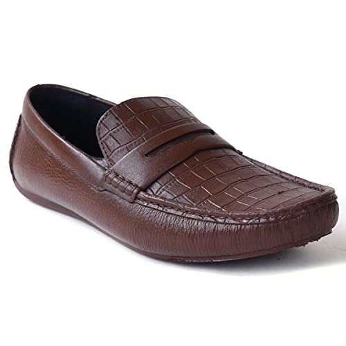 Image of AJANTA Men's Slip-on PVC Loafer | Water Proof & Rain Shoes | Anti Skid Outsole for Firm Grip | Lightweight & Comfortable Formal Moccasins for Office & Party