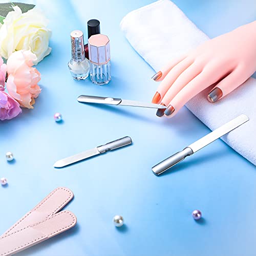 Limes à ongles en métal outil de pédicure manucure durable avec étui