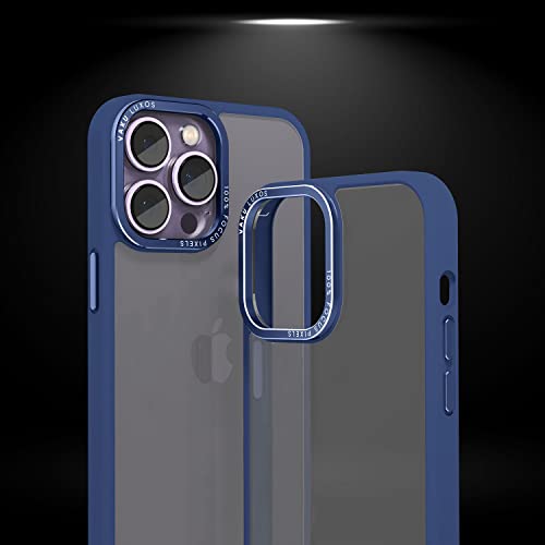 Image of eller sante Trans Armor for iPhone 14 Pro Case Cover, 6 Feet Drop, Metal Ring Camera Protection, Shockproof, Scratch Resistant, Slim, Compatible with iPhone 14 Pro Back Cover - Dark Blue