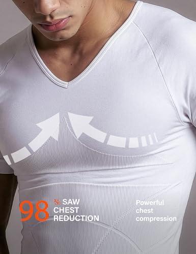 Image of DAMENSCH Form Shapewear for Men, Comfortable and Stretchy Body Shaper for Man, Posture Correcting Tummy Tucker, Breathable Gynecomastia Compression T Shirt, Ideal for Parties Shirt Tucker for Men