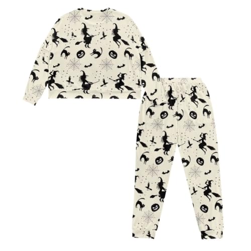 Image of Women's Pajamas Set Soft 2 Piece Loungewear Long Sleeve Pj Set Matching Sleepwear with Pockets for Women Plus Size