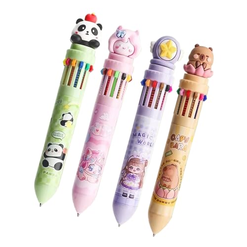 Stylo rétractable multicolore 0,5 mm doté d'un système d'écriture fluide 12 en 1