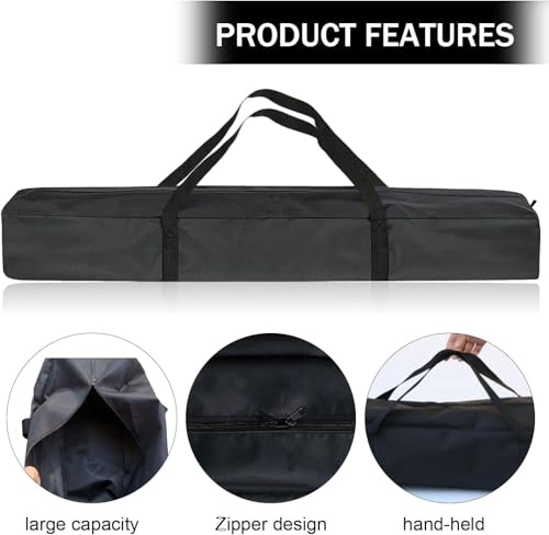 Shengruili Lichtständer Tragetasche, 120*20cm Handtasche Stativtasche, Schwarz, Tragbare Zeltstangentasche, Gestängetasche, Schwerttasche, Stativtasche für Mikrofon, Fotografie, Stativ, Regenschirm