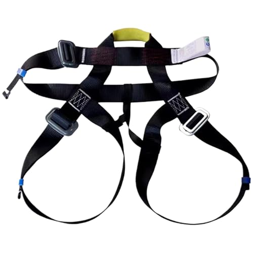 Climbing Harness ? Half Body Safety Belt, Rappelling Gear System, Duty Reinforced Webbing, Adjustable Secure Lock Fit | Ideal fo