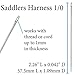 John James Saddlers Harness Needles, Size 18 1/0, 57.5mm in Length and 1.09mm in Diameter, Pack of 25, Large, Rounded Point, Use for All Hand Stitched Leather Craft Work and Harness/Saddle Repairs