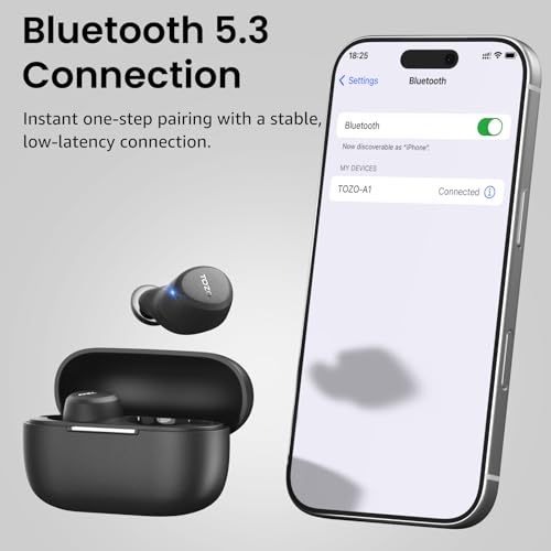 TOZO A1 Lightweight True-Wireless Earbuds – IPX5, 7-Hour Battery, 32 EQ Presets — view 7