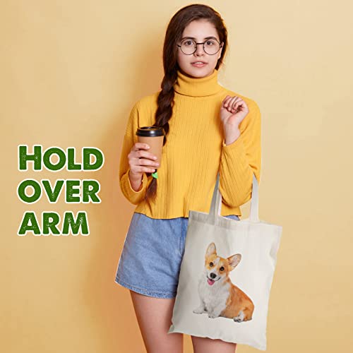 Reginary-36-Pack-13-x-15-Inch-Cotton-Canvas-Tote-Bags-Bulk-with-Handles-Recycled-Blank-Canvas-Shopping-Bag-for-Crafts-Lightweight-Reusable-Grocery-Cloth-Bag-for-DIY-Advertising-Activity-Gift-Women