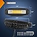 Nilight Flush Mount LED Pods 2PCS 6 Inch 60W LED Work Light Flood Spot Beam Combo Backup Driving Lights Fog Lamp Reverse Grill Mount Lighting for Offroad 4x4 Truck SUV