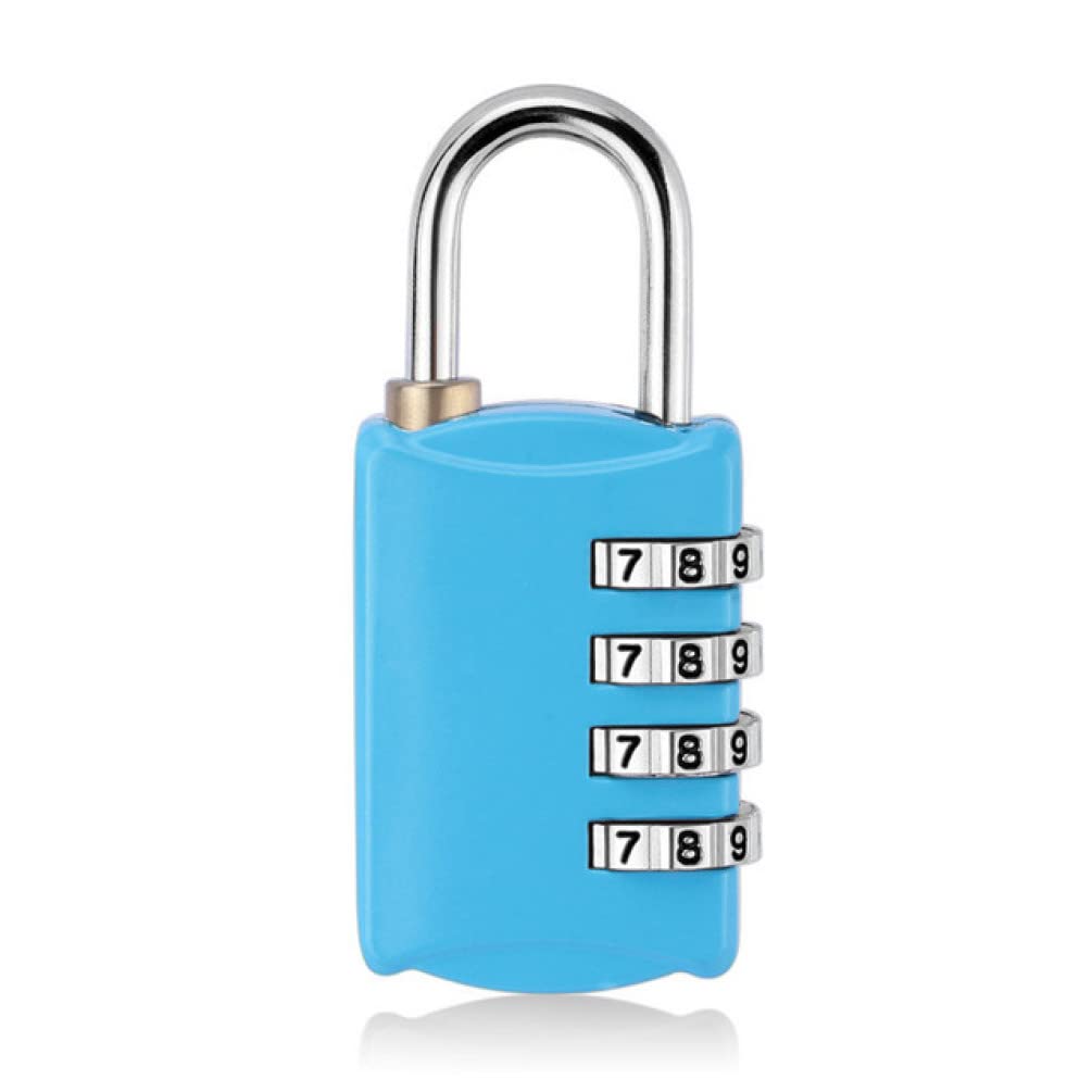 Lucchetti a combinazione， Lucchetti per valigie Lucchetto con password a 4 cifre, lucchetto di sicurezza for valigia e bagaglio, lucchetto for armadietto della palestra(Black,Black)