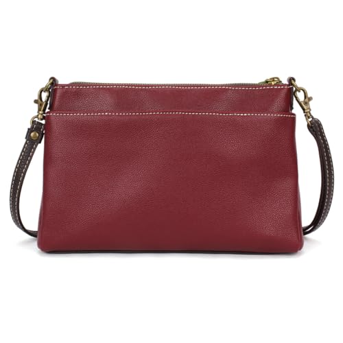 Image of CHALA RFID Protected Vegan Leather Deluxe Crossbody Bag with Adjustable Straps