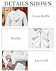 YAOHUOLE Pirate Shirt Men Medieval Costume Men's Renaissance Costume Victorian Shirts Poet Shirt Medieval Shirts for Men White 2XL #4