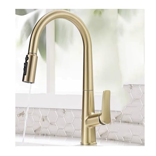 Robinet de cuisine en cuivre MOCHAMIK mitigeur 3 voies eau potable
