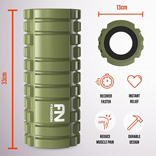 FIT NATION Foam Roller per Massaggio Muscolare con...