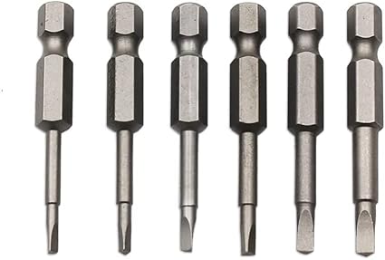 Uacen 6 Piece Magnetic Triangle Screwdriver Bit Set, S2 Steel Triangular Screwdriver Bits 1/4