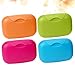 Healifty 4pcs Travel soap case bar soap Holder Portable Leak Proof soap Box (Rosy + Blue + Green + Orange) Size L