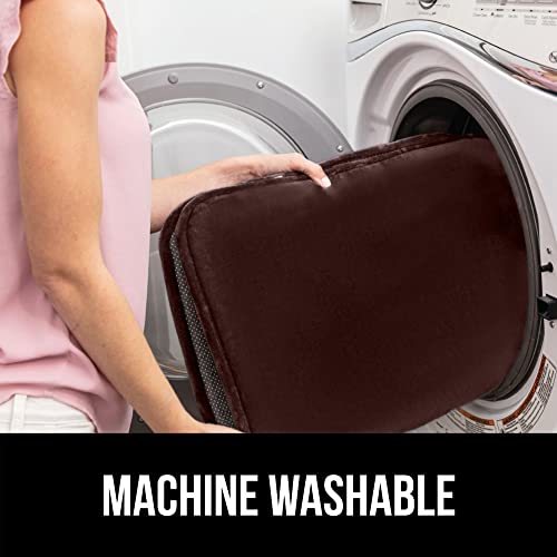 image for Gorilla Grip Memory Foam Toilet Lid Seat Cover, Stays In Place Elastic