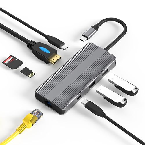 Estación de acoplamiento USB C 8K para solucionar la falta de puertos en laptop