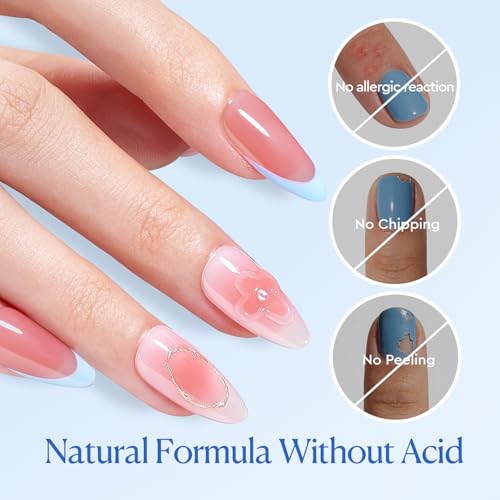 Image of AZUREBEAUTY 18ml Nail Dehydrator and Primer, Acid-Free Nail Prep Kit | Hema-Free No Lifting Bond for Gel Polish & Acrylic, Quick Dry Professional Natural Nail Primer for Long Lasting Manicure