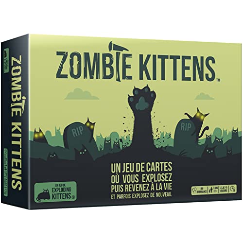 Exploding Kittens, Zombie Kittens, Atmosphere Game for Children from 7 Years