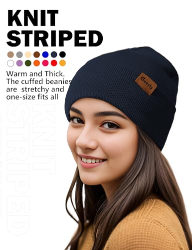Pack Beanie pour hommes et femmes Bonnet souple aux finitions soignées en maille fine