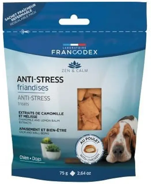 Friandises Anti-Stress pour Chien et Chiot - Apaisement Camomille Mélisse