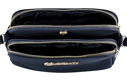 Baroncelli Crossbody Bag Made in Italy with Long Stripe Genuine Italian Soft Leather4